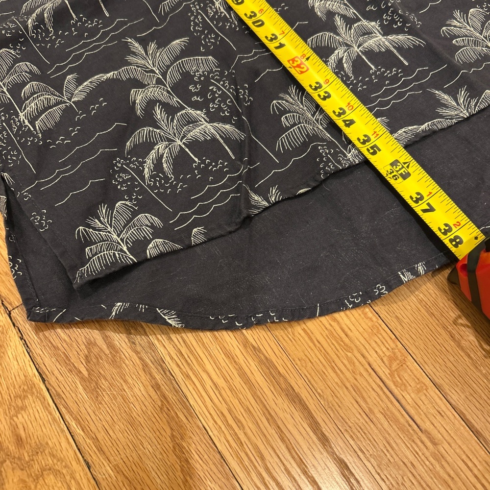C&C California Navy Palm Print Halter Dress - Picture 5 of 7